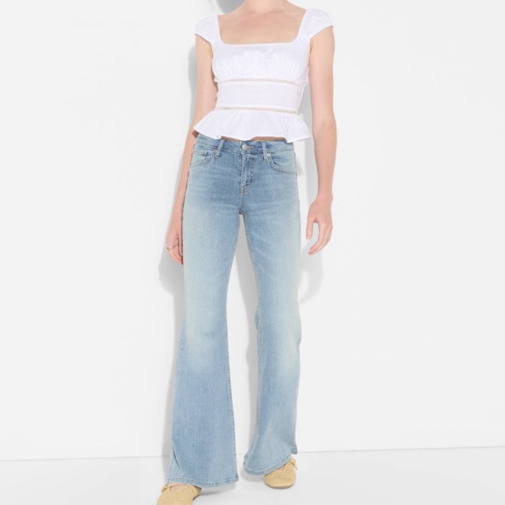 Flare Jeans, Light Wash, New with Tags - Picture 7 of 16